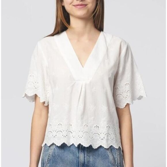 Trovata Neve Shirt, Broderie Anglaise Sz. M - Picture 1 of 8